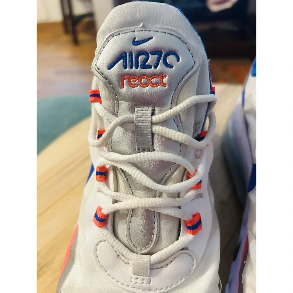 Nike Air Max 270 React 'Knicks' Sneakers CW3094-100 Women's 9.5